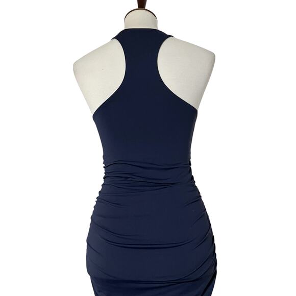 Aritzia Babaton Contour Women's‎ Ruched Racer Sleeveless Mini Dress Size S - Picture 8 of 11